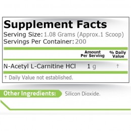 Acetil L-Carnitina, 216 grame, reduce masa adipoasa, arde grasimea, transforma grasimea in energie, ajuta in curele de slabire B