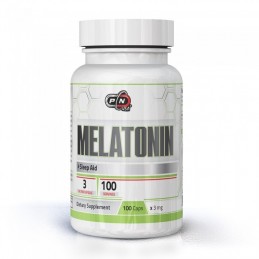 Pure Nutrition USA Melatonină 3 mg - 100 capsule, somn odihnitor, relaxare Beneficii Melatonina: sustine somnul odihnitor, regla