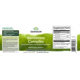 Berberina Complex, 90 Capsule- Sprijina sanatatea nivelurilor de zahar din sange si cardiovasculare in mod natural Beneficii Ber