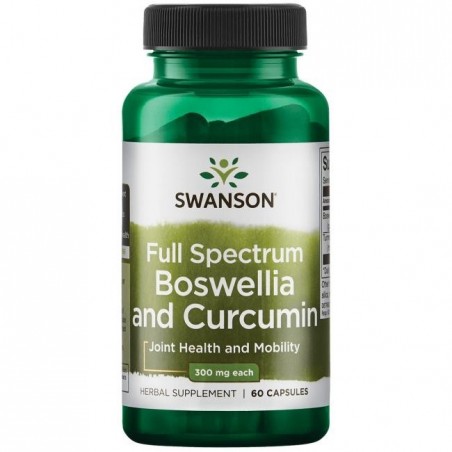 Swanson Full Spectrum Boswellia (Tamaie) & Curcumin 60 Capsule