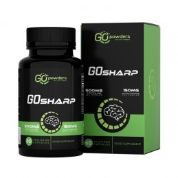 Raw Powders GO SHARP 60 Capsule Beneficii go Sharp: 500 mg Citicolină pe porție, imbunatateste memoria si starea de spirit, ofer