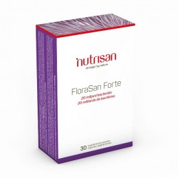 FloraSan Forte, 20 de miliarde de bacterii, 30 Capsule, Pentru mai multă energie în caz de oboseală sau de stres Beneficii Flora