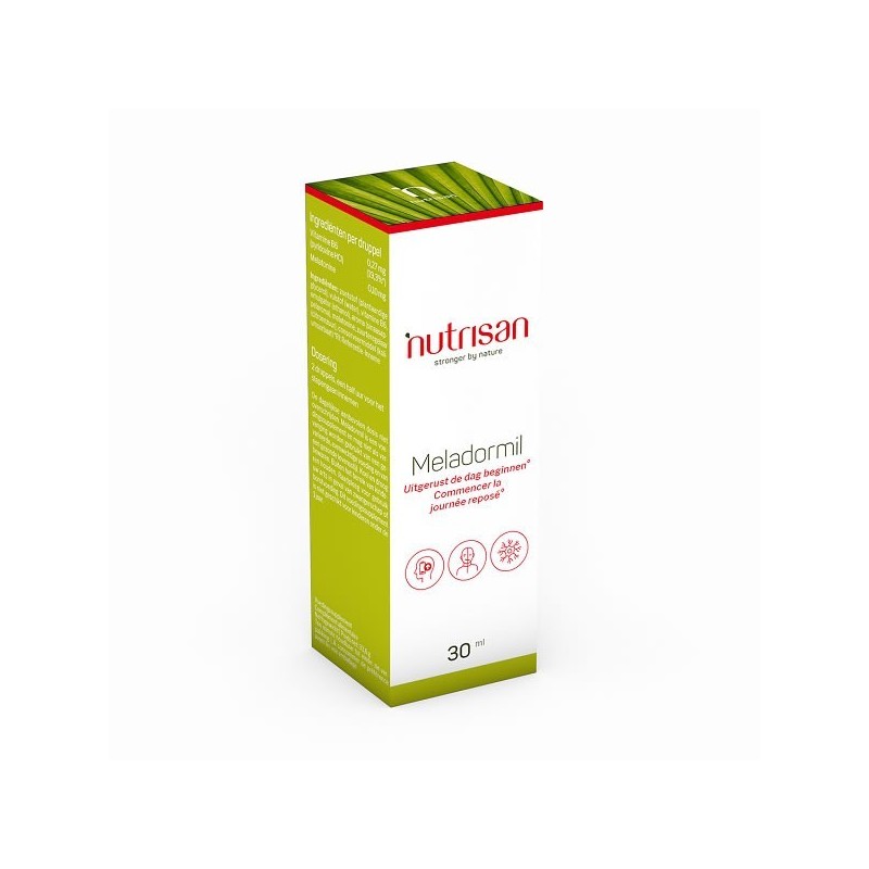 Nutrisan Meladormil (Melatonină lichida picaturi) 30 ml Meladormil (Melatonină lichida picaturi): utilizata în mod obișnuit pent