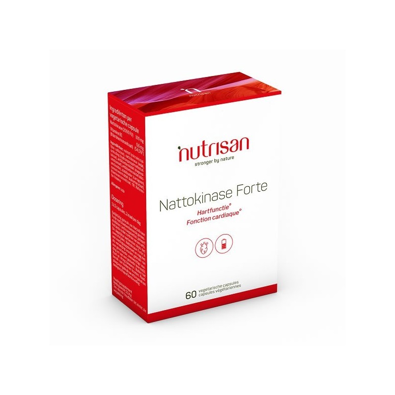 Supliment alimentar Nattokinase Forte (Nattokinaza) 60 Capsule, Nutrisan Beneficii nattokinase: subtiaza sangele si minimizeaza 