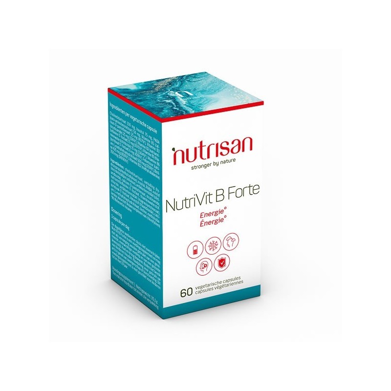 NutriVit B Forte (B Complex) 60 Capsule, Creste energia, vitalitatea si forta, intareste sistemul imunitar Beneficii B Complex: 