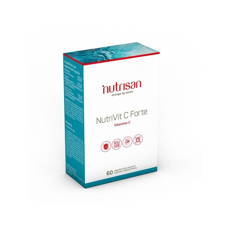 NutriVit C Forte, 60 Capsule, Importanta in producerea de colagen, mentine sanatatea oaselor si dintilor Beneficii Vitamina C: i