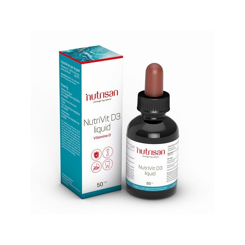 NutriVit D3, 50 ml, Contribuie la fixarea calciului in oase, scade riscul de aparitie a fracturilor de oase Beneficii Vitamina D