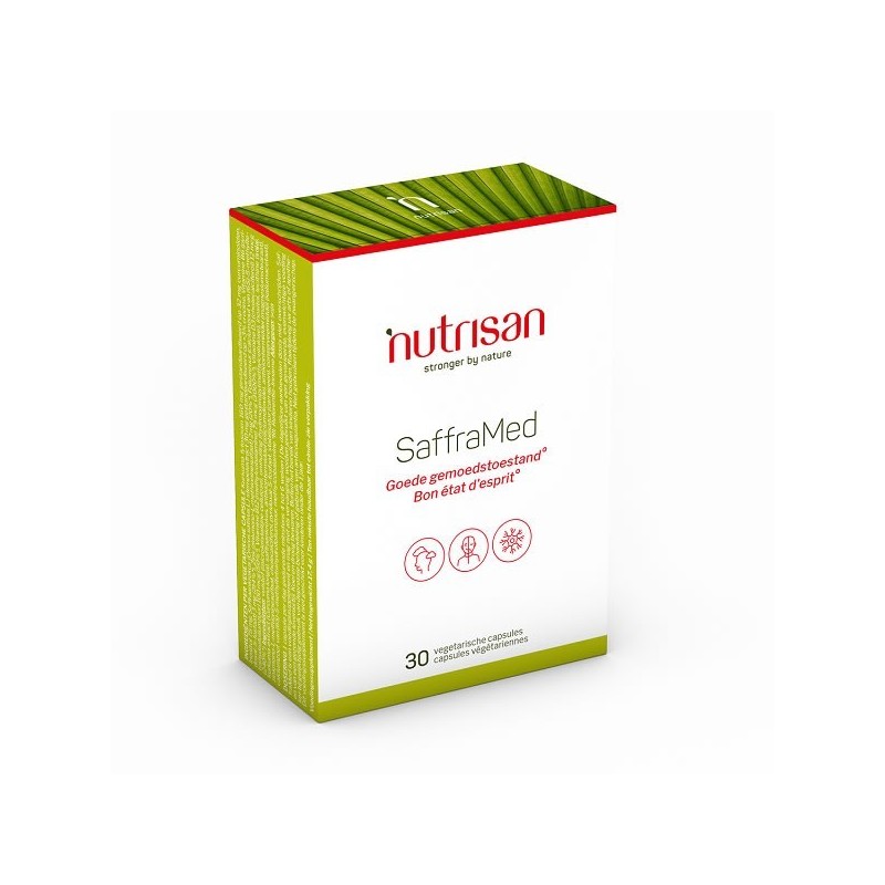 Nutrisan SaffraMed (Extract Sofran) 30 Capsule SaffraMed contine: Extract de sofran, inositol, curcuma, Vitamimna B6, B12 si D3,