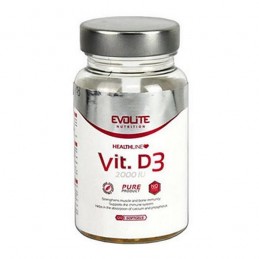 Evolite Vitamina D3 2000 UI 120 Capsule Beneficii Vitamina D3: ajuta la mentinerea sanatatii oaselor, suport pentru sistemul imu