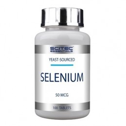 Scitec Seleniu 50 mcg - 100 Tablete Beneficii Seleniu: antioxidant ce inhiba radicalii liberi, repara celulele deteriorate si AD