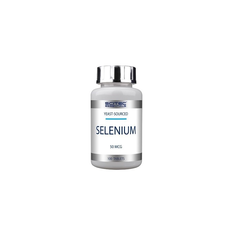 Scitec Seleniu 50 mcg - 100 Tablete Beneficii Seleniu: antioxidant ce inhiba radicalii liberi, repara celulele deteriorate si AD