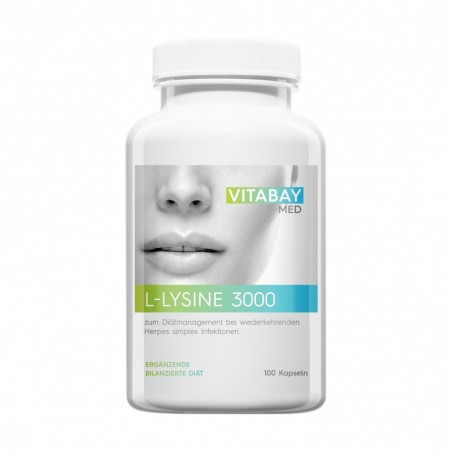 Vitabay L-Lizina, L-Lysine 3000, 100 Capsule