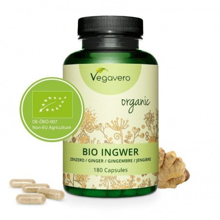 Vegavero Ghimbir Organic (Ginger Bio) 180 Capsule