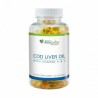 Ulei ficat cod, 500 mg, 60 Capsule moi, susține buna funcționare a sistemului cardiovascular Beneficii Ulei de ficat de cod: sus