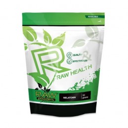 Raw Powders Melatonină pudra 50 grame (Supliment insomnie, somn linistit) Beneficii Melatonina: Promovează modele de somn sanato