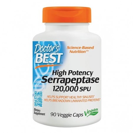 Doctor's Best Serrapeptase 120 000 SPU High Potency 90 Capsule