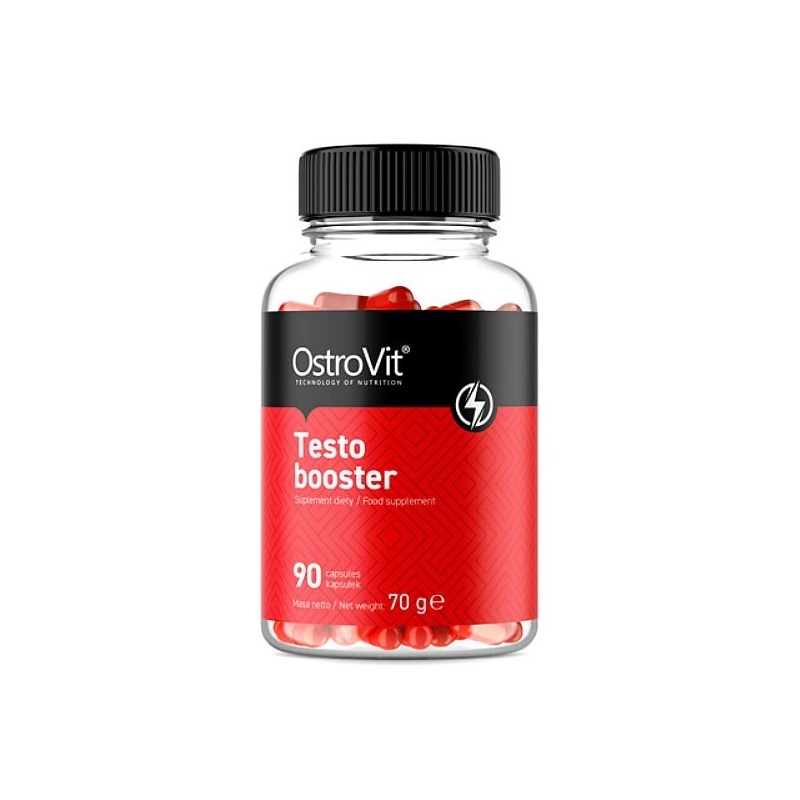 Testo Booster, 90 Capsule- Performante sexuale, libidou, impotenta, afrodisiac Beneficii OstroVit Testo Booster: supliment alime