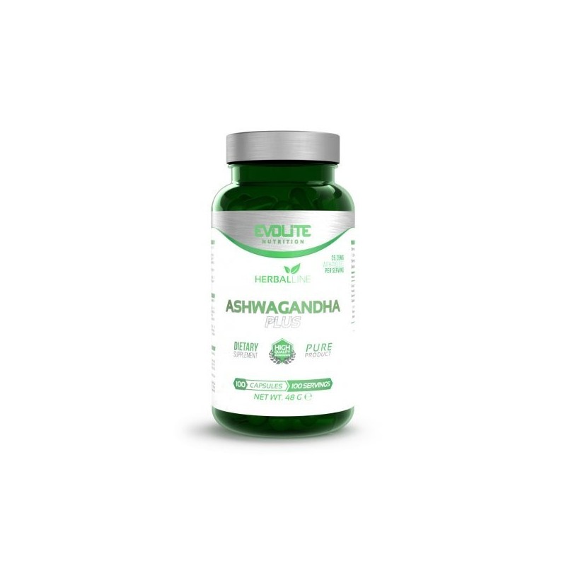 Evolite Ashwagandha PLUS 100 Capsule Beneficii Ashwagandha: planta medicinala antica, reduce nivelul de zahar din sange, reduce 