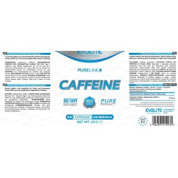 Evolite Cafeina 200 mg 100 Capsule Beneficii Cafeina: Inlocuitor excelent pentru cafea, ofera multa energie, ajuta la arderea gr