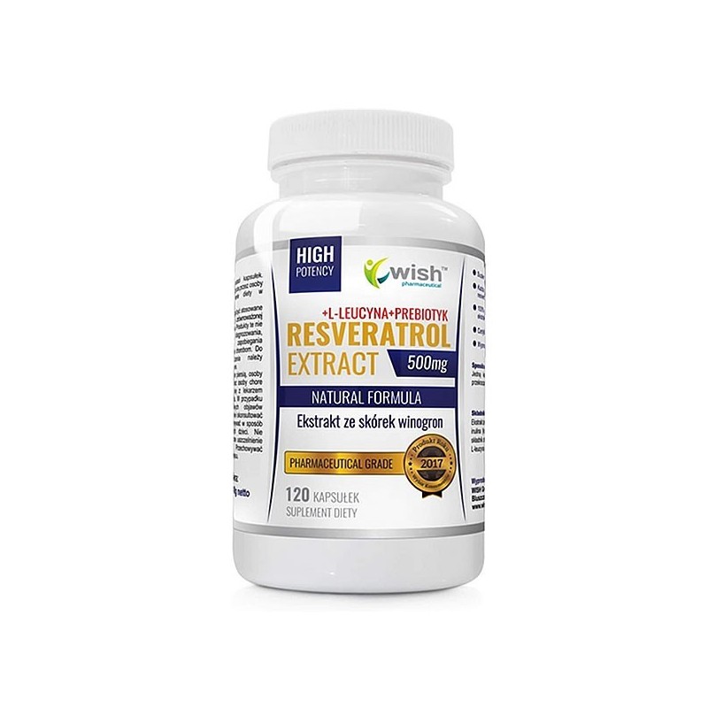 Wish Resveratrol Extract 120 Capsule (Antioxidant puternic natural) Beneficii Resveratrol: mentine sanatatea colonului, antioxid