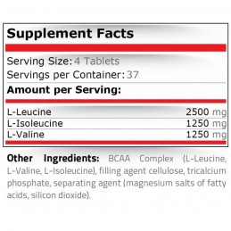 BCAA 5000, 75 Pastile, Pure Nutrition USA Beneficii BCAA 5000: aminoacizi esentiali, reduc oboseala musculara, ajuta corpul in a