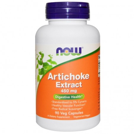 Now Foods Artichoke, Anghinare extract 450 mg 90 Capsule