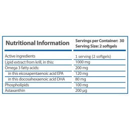 HS Labs Krill Oil Omega 3 60 Capsule Beneficii Ulei de Krill Oil: EPA și DHA au activitate cardioprotectoare, ajuta la reducerea