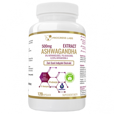 Progress Labs Ashwagandha Extract 500mg 9% Withanolides 120 Capsule