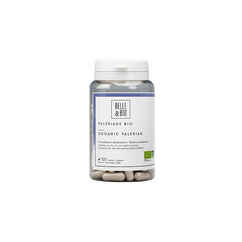 Valeriana Bio, 120 Capsule, Promoveaza un somn odihnitor, are proprietati de relaxare si linistire, benefic in perioade de stres