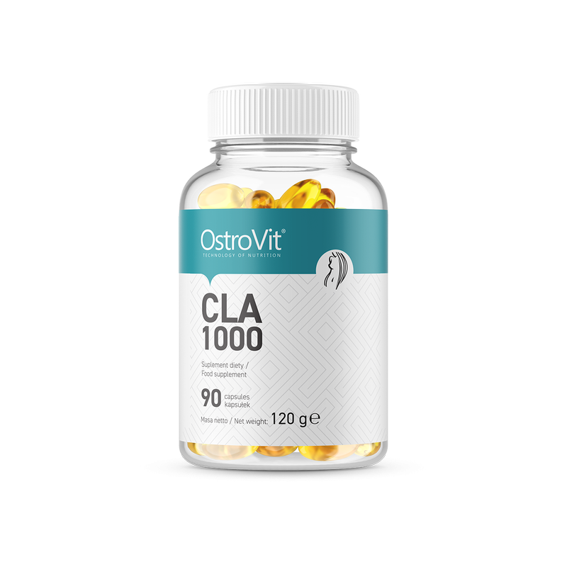 CLA Slim Line 1000 mg, 90 Caps- Accelerează arderea de grăsimi, ajuta la pierderea in greutate, reglează nivelul colesterolului 