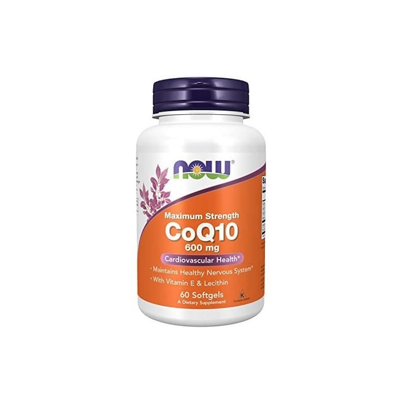 Now Foods Coenzima Q10 Super Forte 600mg 60 Capsule Beneficii Coenzima Q10: promovează sănătatea inimii, imbunătățește imunitate