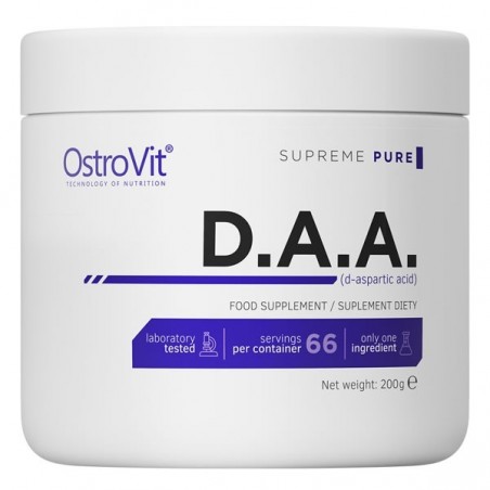 OstroVit Supreme Pure D.A.A. D-Aspartic Acid pudra 200 grame