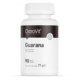 OstroVit Guarana 90 Tablete Beneficii Guarana: este un aliat perfect in cure de slabire,lupta impotriva excesului de greutate, a