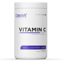 OstroVit Supreme Pure Vitamin C 1000 grame, 1000 portii Beneficii ale Vitaminei C pudra: ajuta la producerea colagenului si asig