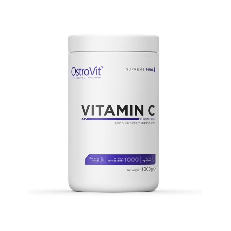 OstroVit Supreme Pure Vitamin C 1000 grame, 1000 portii Beneficii ale Vitaminei C pudra: ajuta la producerea colagenului si asig