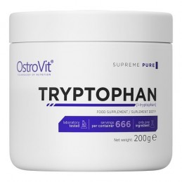 OstroVit Supreme Pure L-Triptofan pulbere 200 grame Beneficii L-Triptofan: sursa naturala de 5-HTP, sprijină funcția imunitara, 