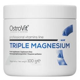 Triple Magnesium pudra, 100 grame- Regleaza tensiunea arteriala, amelioreaza migrenele, minimizeaza depresia Beneficii magneziu 