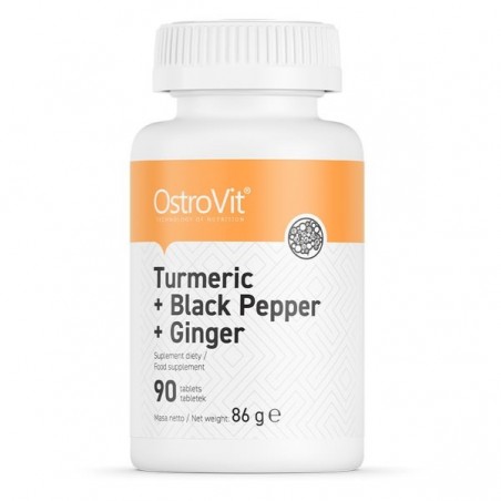 OstroVit Turmeric + Piper negru + Ghimbir 90 Tablete