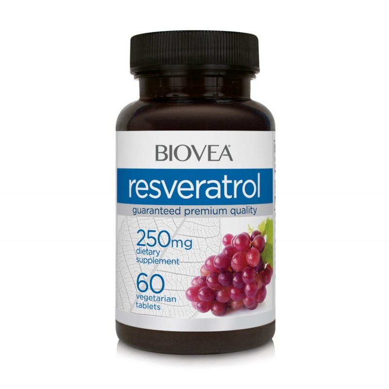 Biovea Resveratrol 250mg 60 capsule Beneficii Resveratrol: mentine sanatatea colonului, antioxidant natural puternic care protej