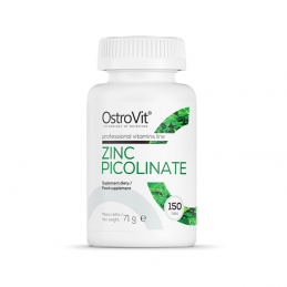 Picolinat de Zinc 15 mg, 150 Pastile- Imbunatateste sistemul imunitar, mentine o piele frumoasa si sanatoasa Beneficii Zinc: se 