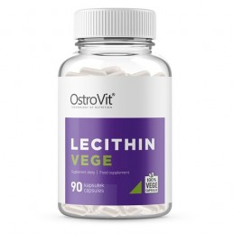 Lecithin VEGE 90 Capsule- Contribuie la scăderea colesterolului LDL si crește colesterolul HDL Beneficii Lecitina: Lecitina cons