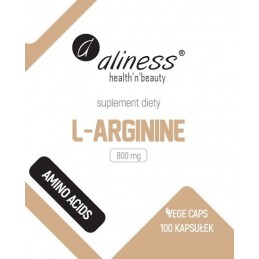 Aliness L-Arginine 800 mg 100 Capsule Beneficii L-Arginina: creste nivelul de oxid nitric, pentru libidou si potenta, creste pro