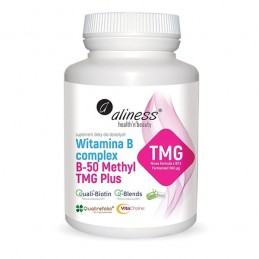 Vitamina B Complex B-50 Methyl TMG PLUS, 100 Capsule B complex beneficii: Sustine functia cardiovasculara si productia de energi