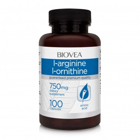 Biovea L-Arginina / L-Ornitina (750mg) 100 Capsule