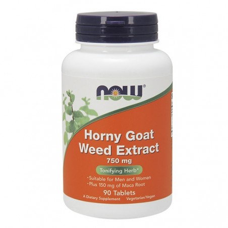 Now Foods Iarba Caprei Nebune cu Maca 750 mg 90 Capsule