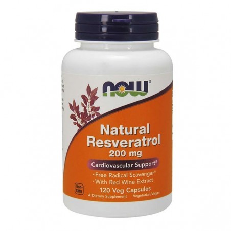 Now Foods Natural Trans Resveratrol 200 Mg 120 Capsule