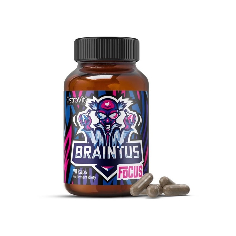 OstroVit Braintus Focus 90 Capsule Pentru focusare, energie mintala, concentrare, stare de spirit. Contine: Extract de seminte d