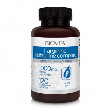 L-Arginine + L-Citrulline Complex - 120 Capsule, Biovea