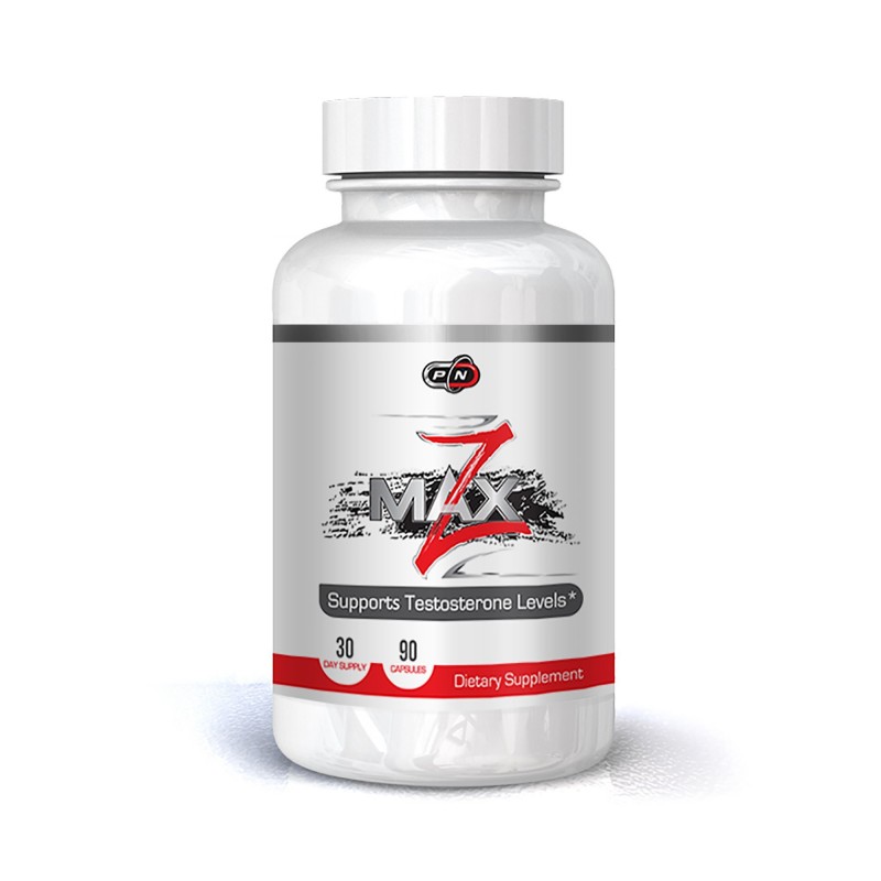 Pure Nutrition USA Z-Max - Vitamina B6, Magneziu, Zinc, Melatonină, 90 capsule Beneficii Z-Max: crește tes-tosteronul, creșterea