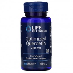 Life Extension Optimized Quercetin, 250mg, 60 Capsule Beneficii Quercetin: ajuta la sustinerea sistemului imunitar, poate reduce